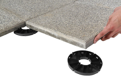 Plattenlager PL15B, schwarz, 15 mm für Terrassenplatten