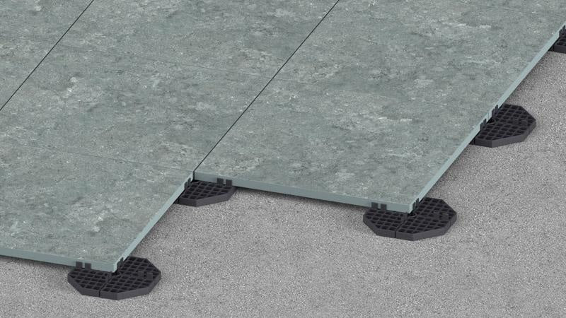 Plattenlager PL16B, schwarz, 16 mm für Terrassenplatten