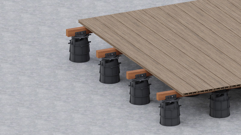 Stelzlager SPIRAL10 höhenverstellbar 170-190 mm für Holz- und Terrassendielen